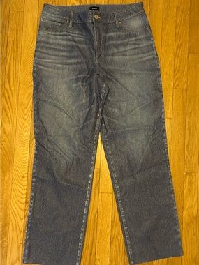 Express Modern Straight Coated Jeans Size 12